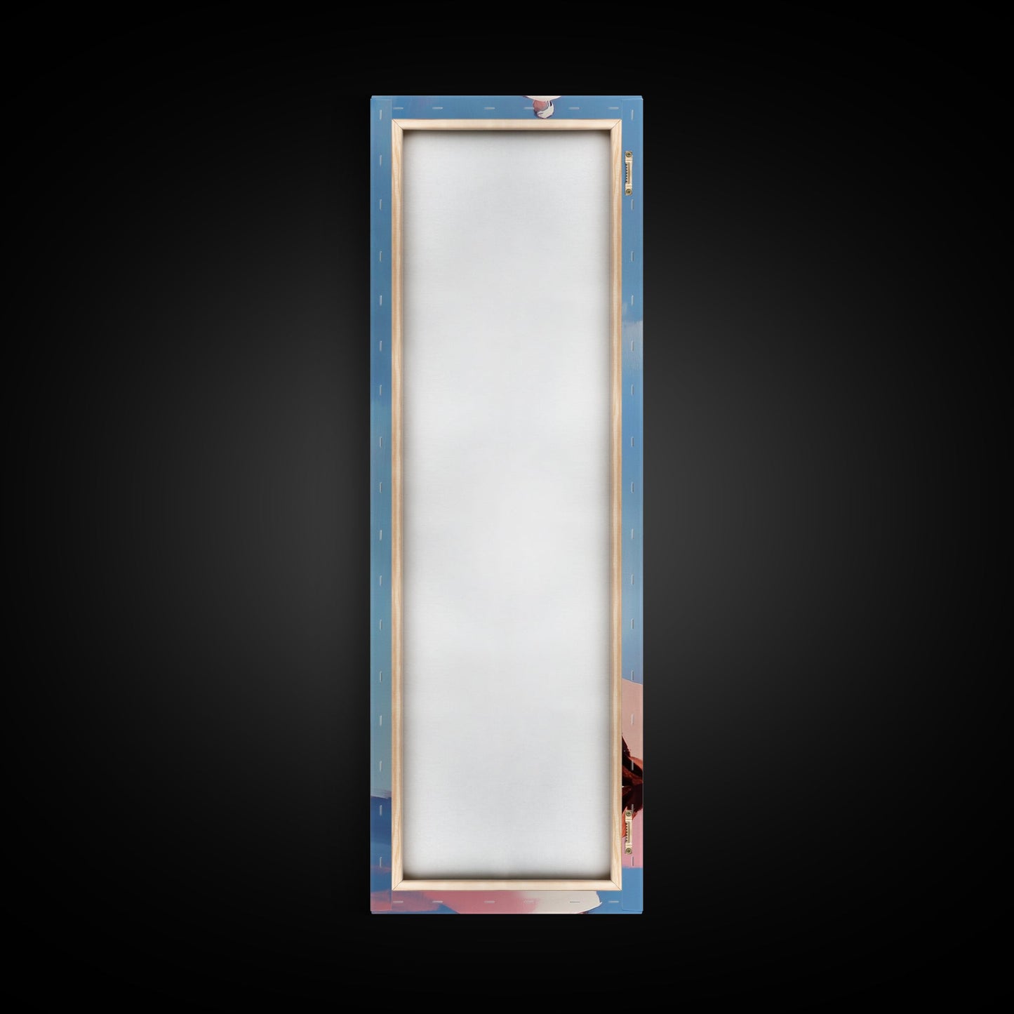 Lighthouse, Pink Sky, Nautical, Coastal Wall Art, Beach Home Decor, Ocean Painting, Modern Seascape, Framed Canvas Print