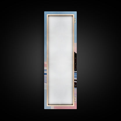 Pink Cloud, Dreamy Landscape, Soft Color Art, Aesthetic Sky, Boho Home Decor, Tranquil Seascape, Bedroom Wall Art, Framed Canvas Print