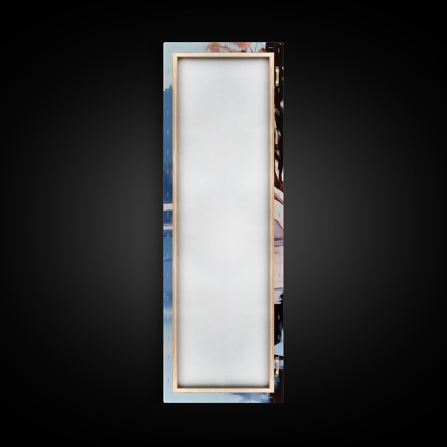 Reflective Landscape, Framed Canvas Print, Surreal Wall Art, Contemporary Home Decor, Living Room Wall Art, Minimalist Coastal Vibes