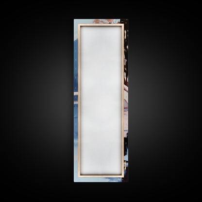 Reflective Landscape, Framed Canvas Print, Surreal Wall Art, Contemporary Home Decor, Living Room Wall Art, Minimalist Coastal Vibes