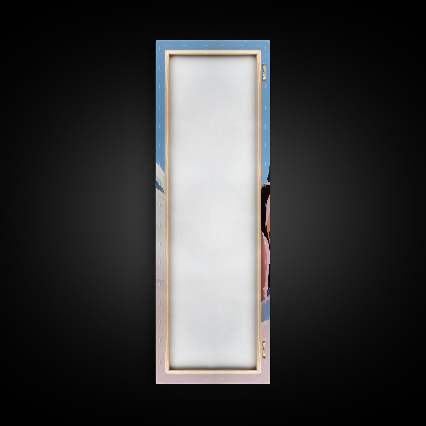 Mountain Modern Landscape, Snowy Peak, Framed Canvas Print, Contemporary Wall Art, Living Room Wall Art, Elegant Fine Art