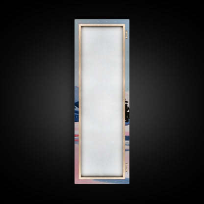 Winter Landscape, Snowy Mountain, Framed Canvas Print, Contemporary Wall Art, Minimalist Aesthetic, Living Room Wall Art