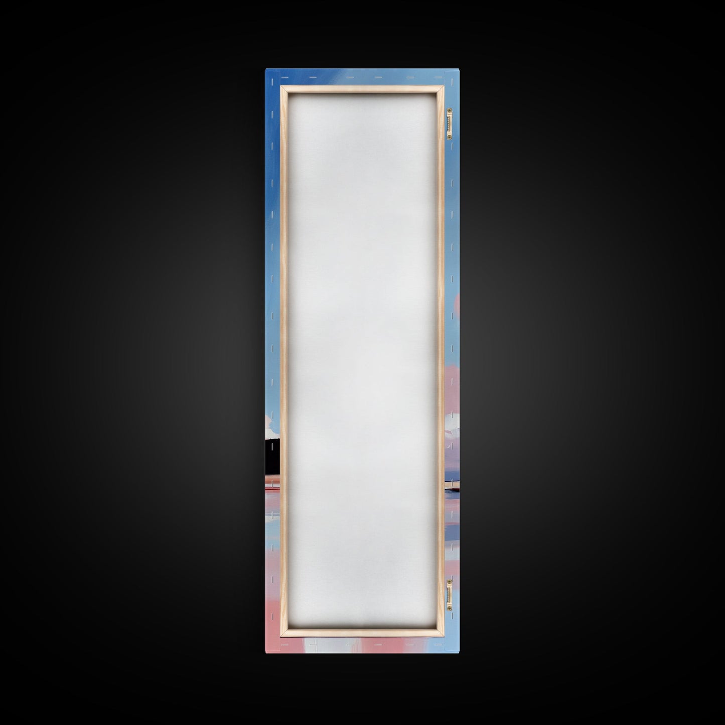 Sunset Clouds, Dreamy Sky, Soft Pastel, Aesthetic Landscape, Minimalist Art, Calm Atmosphere, Living Room, Canvas Print