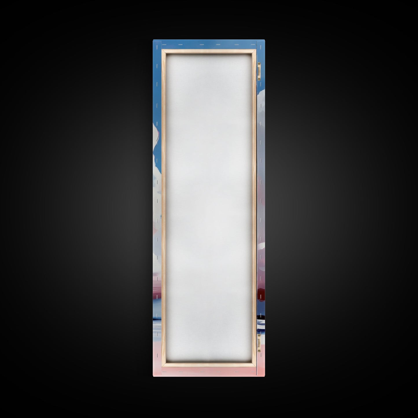 Cloudscape, Pink Sky, Soft Colors, Tranquil Atmosphere, Dreamy Home Decor, Boho Aesthetic, Bedroom Wall Art, Framed Canvas Print