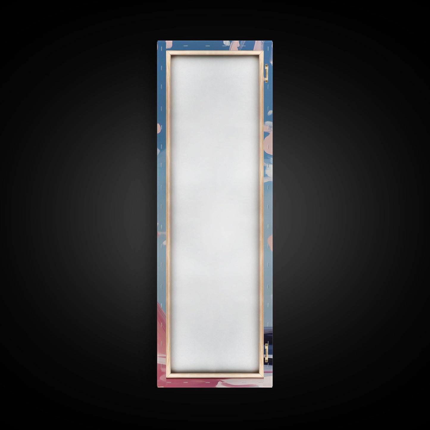 Ocean Splash, Surfer Girl, Dynamic Beach Art, Coastal Living, Vibrant Water Painting, Energetic Waves, Framed Canvas Print