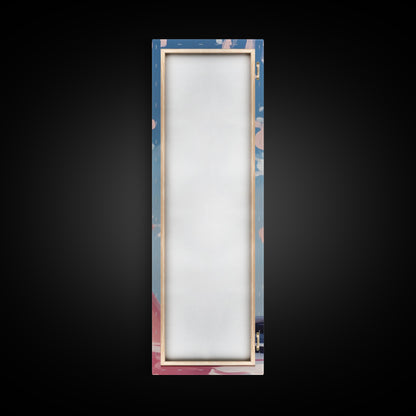 Ocean Splash, Surfer Girl, Dynamic Beach Art, Coastal Living, Vibrant Water Painting, Energetic Waves, Framed Canvas Print