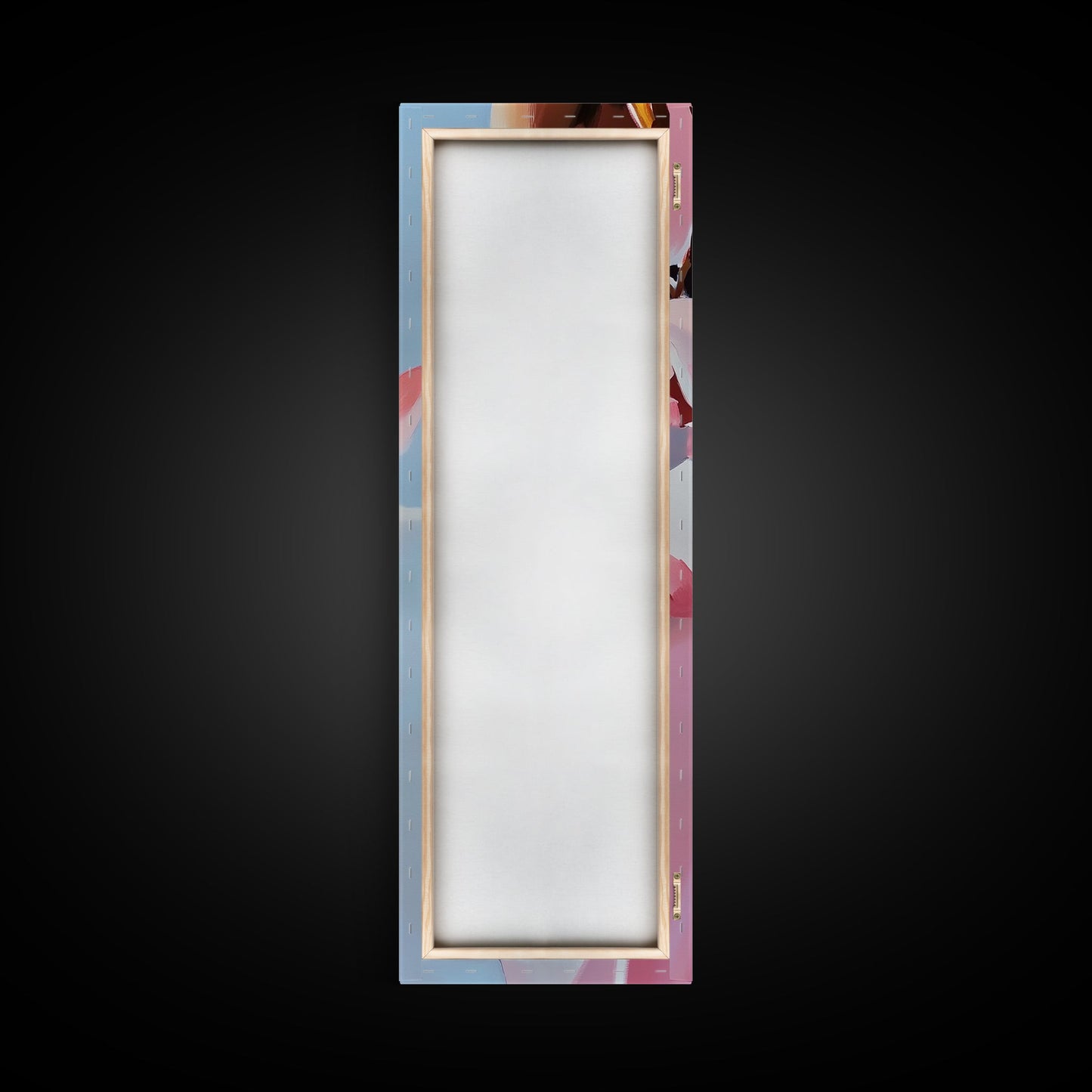 Pink Flowers, Floral Elegance, Feminine Botanical Art, Chic Wall Decor, Romantic Aesthetic, Modern Bloom Painting, Framed Canvas Print