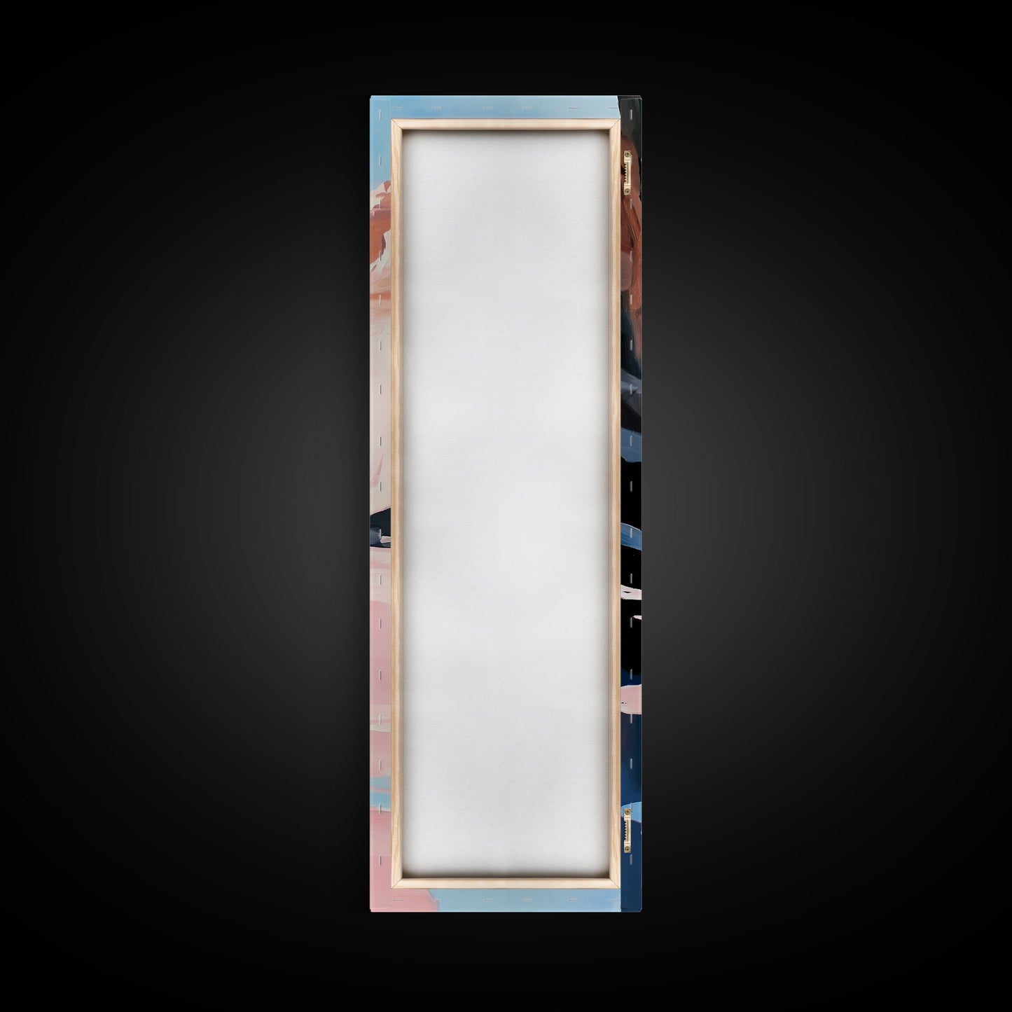 Desert Serenity, Soft Pastel Wall Art, Minimalist Landscape, Boho Art, Southwest Decor, Nature Painting, Living Room Canvas Print