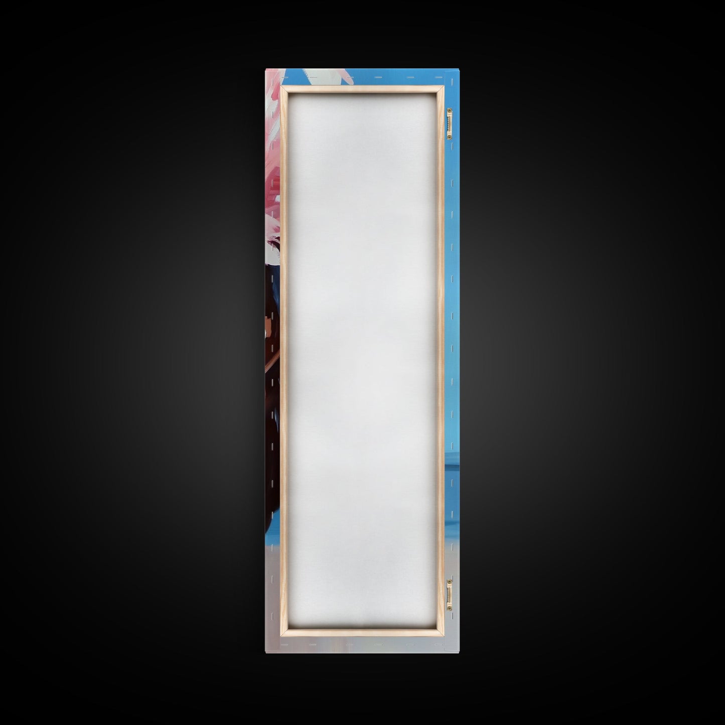 Blumenkranz, Boho-Chic-Kunst, zarte Pastellblumen, feminine Wanddekoration, frühlingshaftes Gemälde, gerahmter Leinwanddruck fürs Schlafzimmer