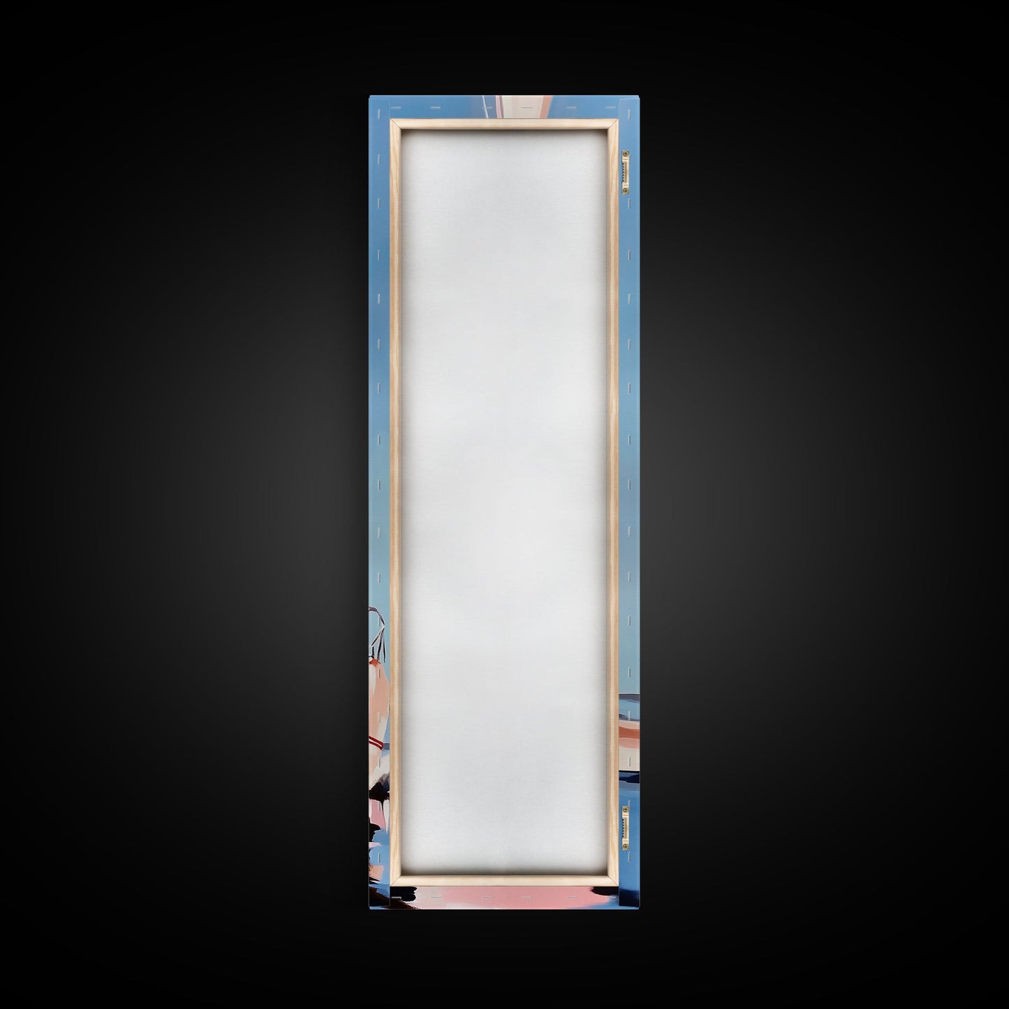 Segeltraum, Nautische Abenteuerkunst, Sanfte Pastell-Meereslandschaft, Elegante Küstendekoration, Minimalistische Meeresszene, Gerahmter Leinwanddruck