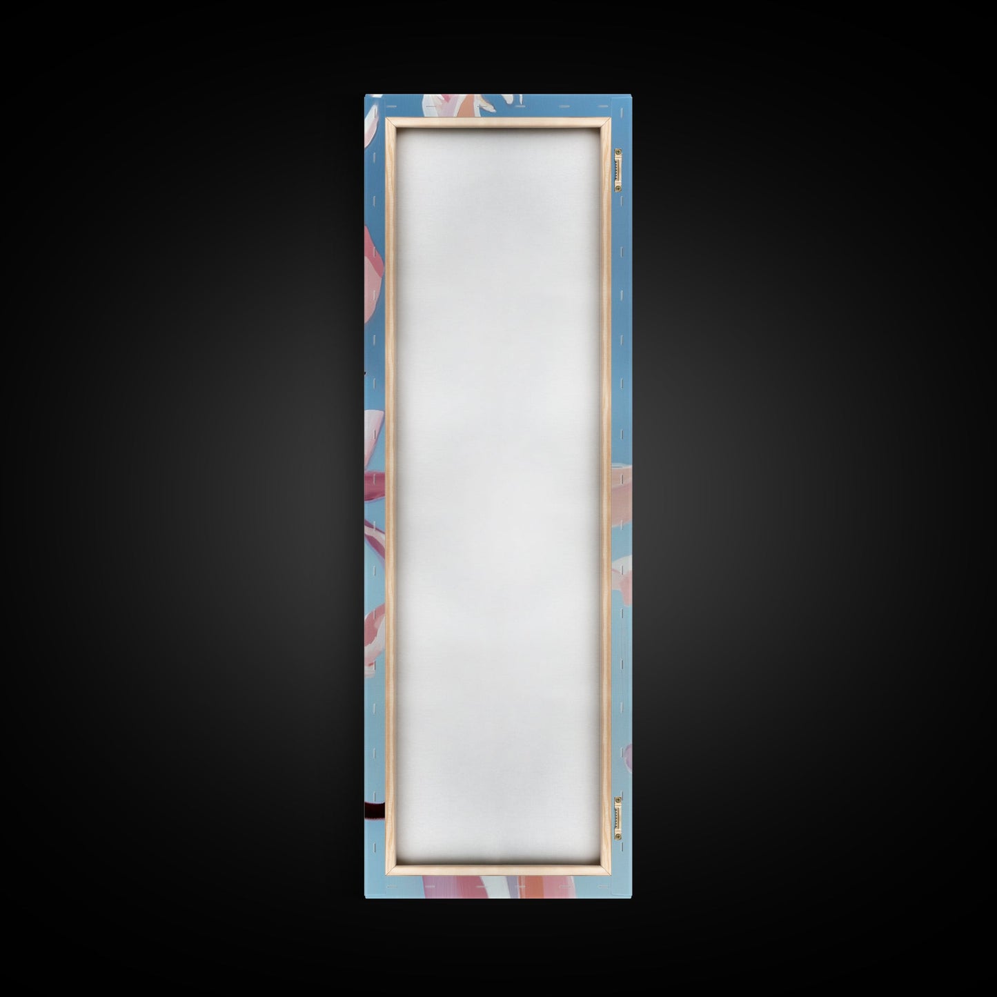 Pink Bloom, Floral Wall Art, Botanical Print, Framed Canvas Print, Modern Aesthetic, Minimalist Decor, Bedroom Art, Boho Artwork