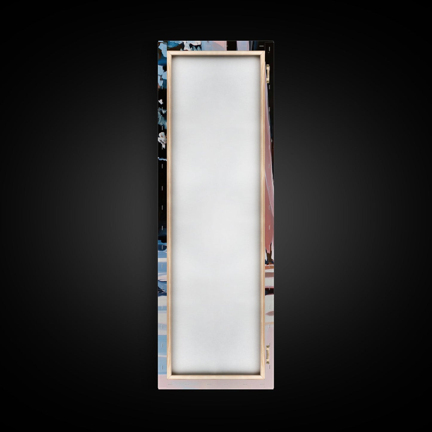 Winter Forest, Snowy Trees, Nature Wall Art, Framed Canvas Print, Minimalist Design, Living Room Decor, Cozy Winter Aesthetic