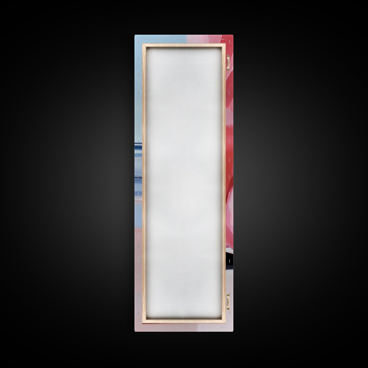 Windswept Dress, Ocean Breeze Art, Soft Pastel Coastal Decor, Feminine Beach Aesthetic, Modern Abstract Art, Canvas Print, Bedroom Wall Art