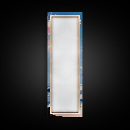 Ocean Wave Painting, Coastal Wall Art, Beach House Decor, Abstract Seascape, Nautical Art, Modern Living Room, Framed Canvas Print