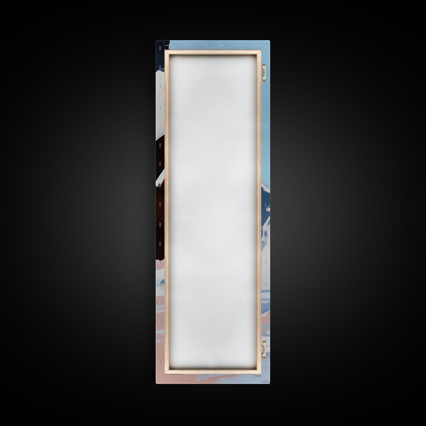 Woman in Nature, Ocean View, Beach Scene, Canvas Print, Romantic Art, Soft Aesthetic, Minimalist Wall Art, Feminine Energy, Serene Mood