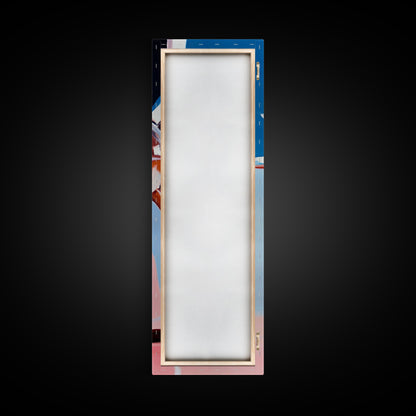 Sunburst Reflection, Abstract Sun, Pastel Art, Framed Canvas Print, Modern Wall Art, Minimalist Decor, Boho Sun Art, Entryway Wall Art