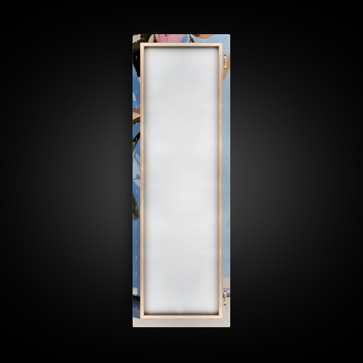 Floral Vase, Pink Flowers, Boho Botanical, Framed Canvas Print, Nature Wall Art, Bedroom Decor, Soft Aesthetic Art, Floral Wall Art