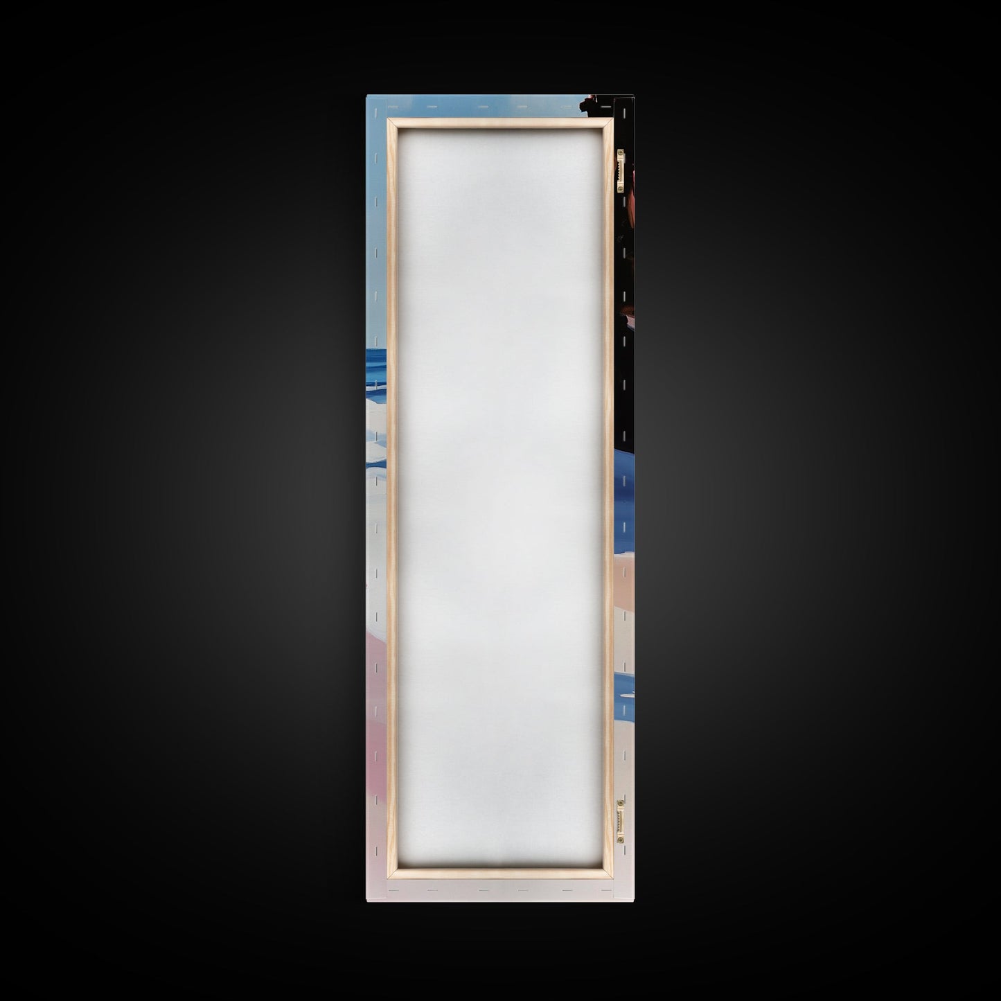 Meereswelle, Küstenkunst, moderne Meereslandschaft, blaue Wanddekoration, Wohnzimmerbild, minimalistische Kunst, Leinwanddruck, maritimer Stil