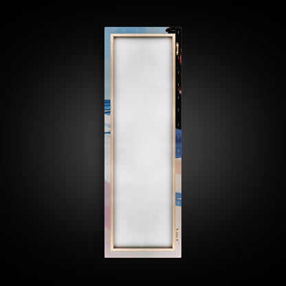 Meereswelle, Küstenkunst, moderne Meereslandschaft, blaue Wanddekoration, Wohnzimmerbild, minimalistische Kunst, Leinwanddruck, maritimer Stil