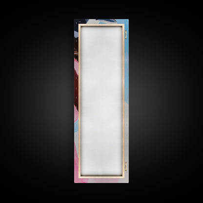 Sunlit Beauty, Feminine Portrait Art, Modern Minimalist, Fashion Wall Decor, Stylish Home Print, Canvas Print, Boho Aesthetic