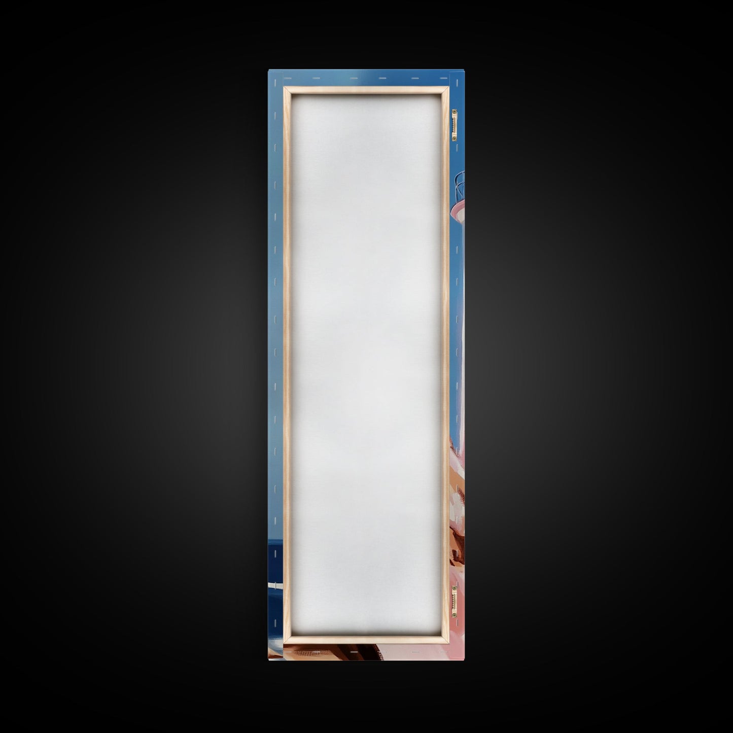 Lighthouse Serenity, Coastal Escape, Ocean Calm, Canvas Print, Nautical Wall Art, Minimalist Decor, Beach House Aesthetic, Office Art