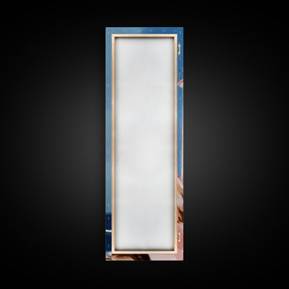 Lighthouse Serenity, Coastal Escape, Ocean Calm, Canvas Print, Nautical Wall Art, Minimalist Decor, Beach House Aesthetic, Office Art