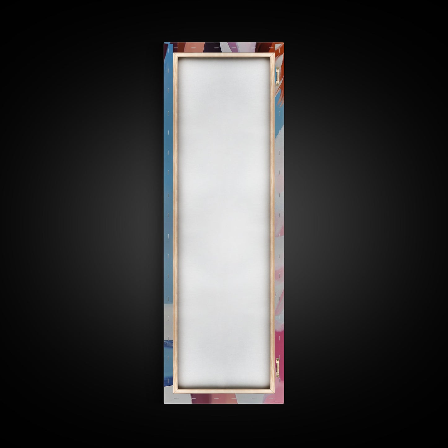 Elegant Woman, Fashion Illustration, Chic Wall Art, Framed Canvas Print, Pink and White, Modern Minimalist, Dressing Room Decor