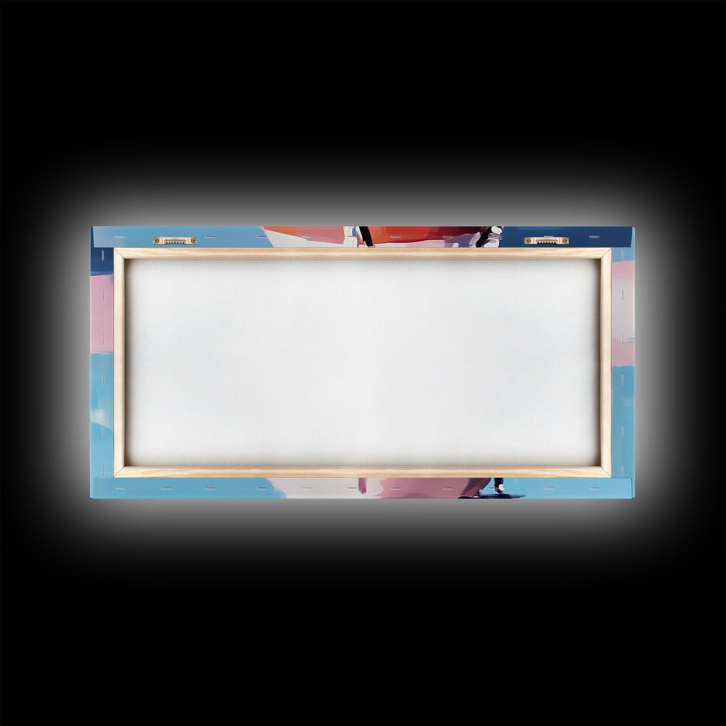 Nautical Buoy Reflection, Coastal Wall Art, Ocean Beach Print, Minimalist Seaside Decor, Modern Nautical Art, Bedroom Framed Canvas Print