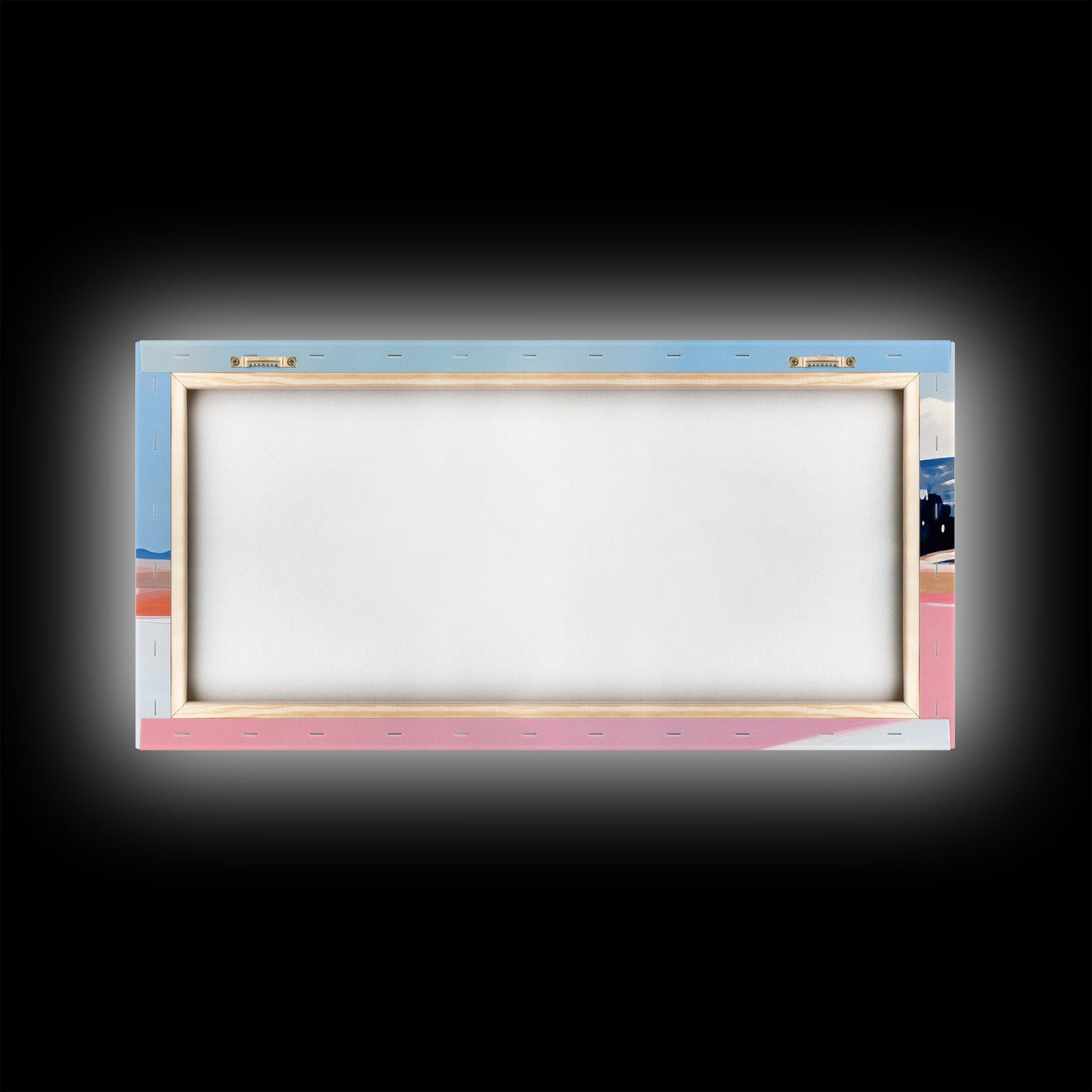 Mountain Horizon, Pastel Desert, Sunset Landscape, Canvas Print, Southwest Wall Art, Earth Tone Decor, Living Room Artwork, Scenic Painting