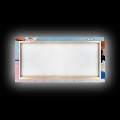 Desert Oasis, Sandstone Cliffs, Southwest Serenity, Canvas Print, Boho Wall Art, Earthy Decor, Rustic Bedroom Art, Scenic Escape