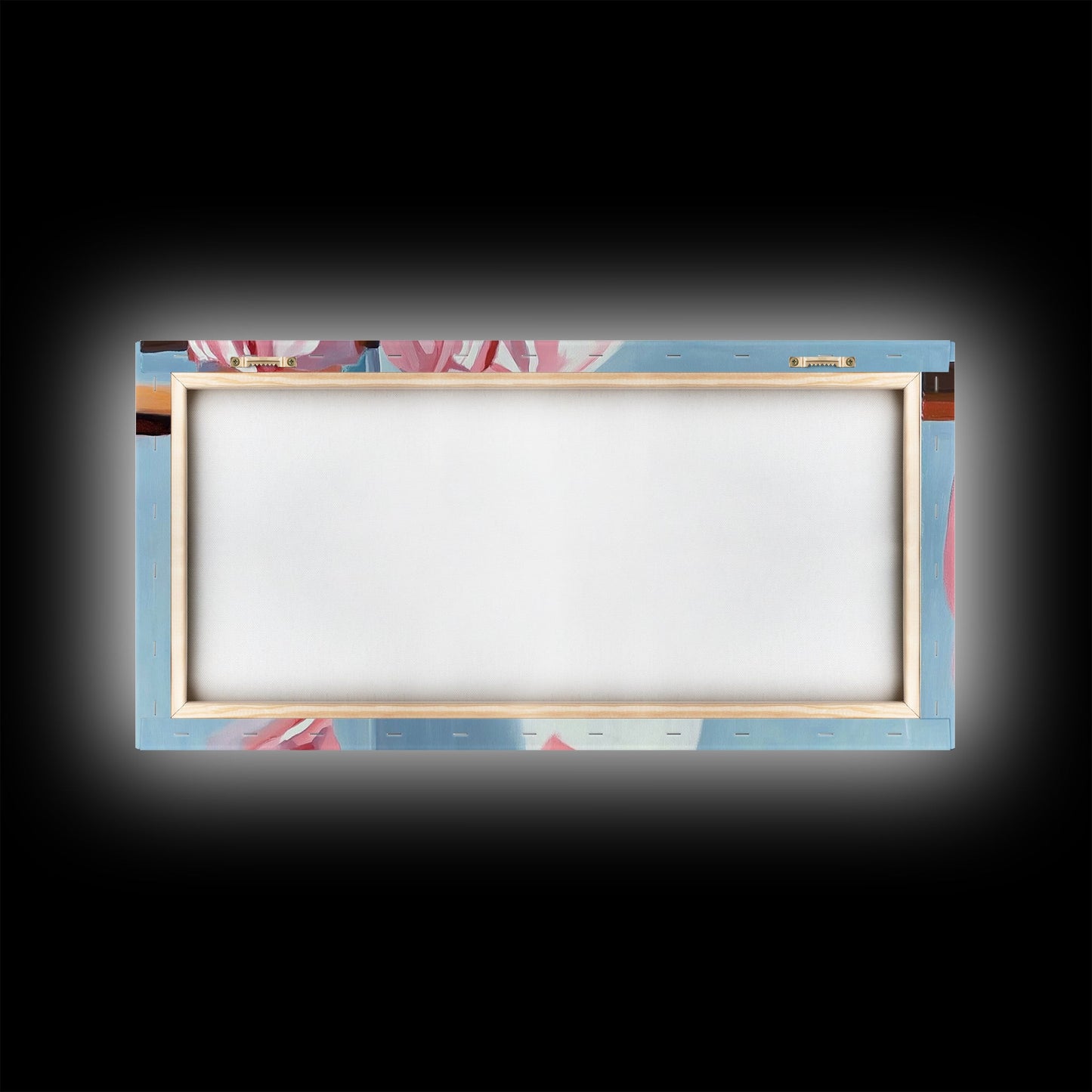 Hanging Shirts, Minimalist Wall Art, Soft Pastel Decor, Boho Chic Painting, Light Blue and Pink, Aesthetic Bedroom Art, Canvas Print