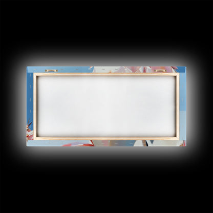 Kaktusblüten, Botanische Wüstenkunst, Leuchtende Sukkulente, Rosa blühender Kaktus, Bohème-Ästhetik, Leinwanddruck, Wohnzimmer