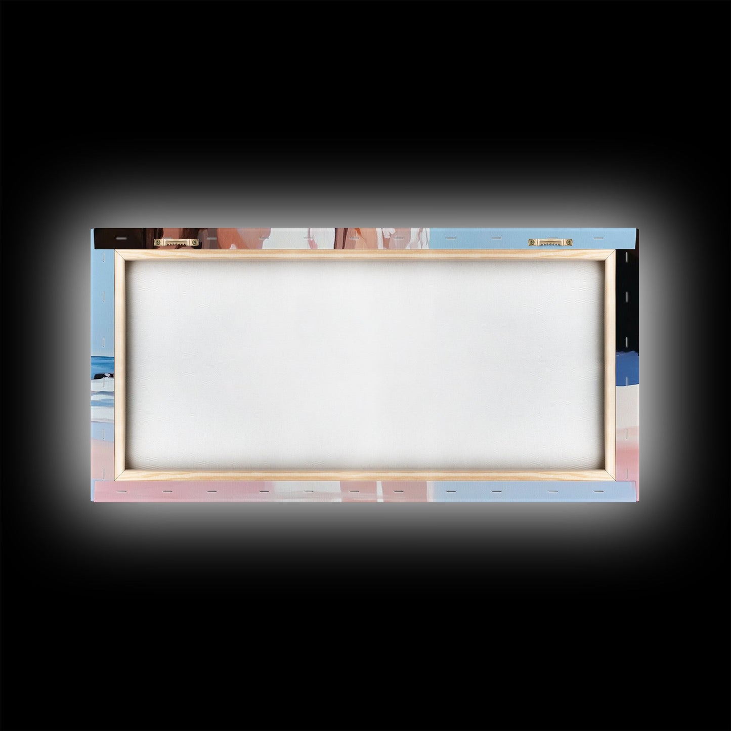 Strandspiegelungen, Felsformationen, Küstenkunst, Leinwanddruck, Wanddekoration im Küstenstil, Meeresgemälde, Wohnzimmerkunst, Minimalistische Strandkunst