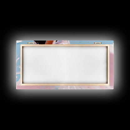 Meeresbrise, surrealer Farbtupfer, Küstenästhetik, moderne Strandkunst, nautische Dekoration, Wandkunst fürs Schlafzimmer, verträumte Pastellkunst, Leinwanddruck