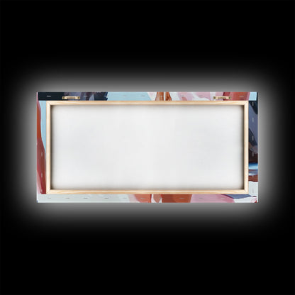 Beach Woman, Summer Aesthetic, Ocean Fashion, Boho Wall Art, Framed Canvas Print, Coastal Beauty, Modern Beach House Decor, Minimalist Artwork