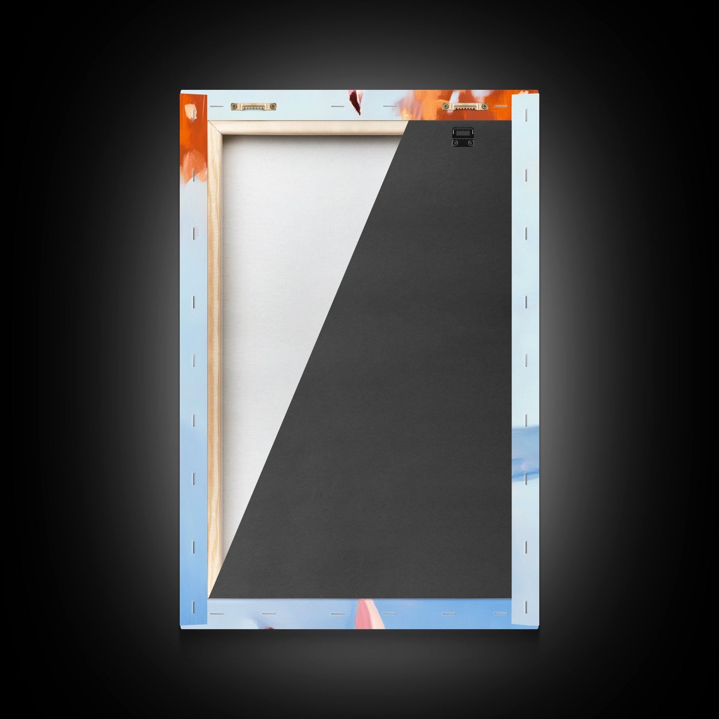 Autumn Leaf, Fall Reflection, Nature Art, Seasonal Wall Decor, Framed Canvas Print, Fall Art, Living Room Print, Cozy Wall Art