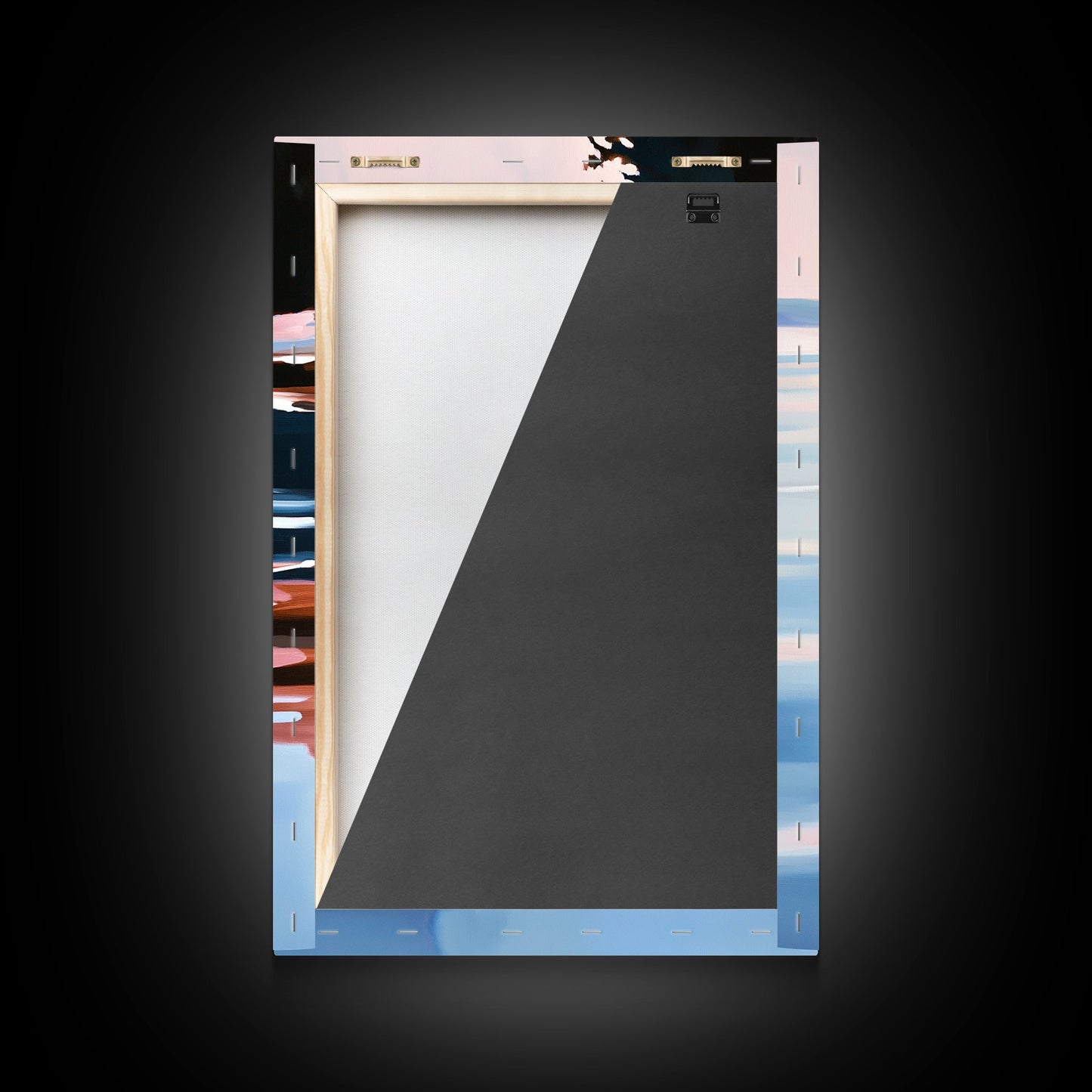 Ocean Reflection, Sunset, Water Art, Framed Canvas Print, Coastal Wall Art, Minimalist Decor, Beach House Art, Modern Seascape