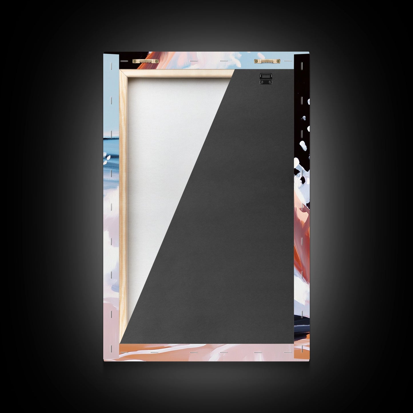 Wave Splash, Beach House Art, Ocean Print, Coastal Water Painting, Summer Vibes, Framed Canvas Print, Living Room Decor, Gift