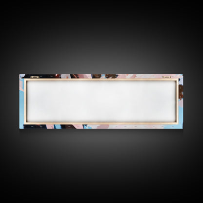 Pink Blossoms, Spring Wall Art, Boho Art, Feminine Aesthetic, Framed Canvas Print, Bedroom Decor, Soft Pastel Art, Nature Painting