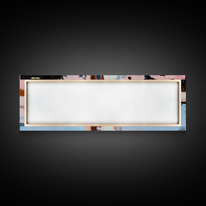 Reflection Beauty, Elegant Aesthetic, Nature Painting, Romantic Minimalism, Framed Canvas Print, Living Room Decor, Feminine Artwork