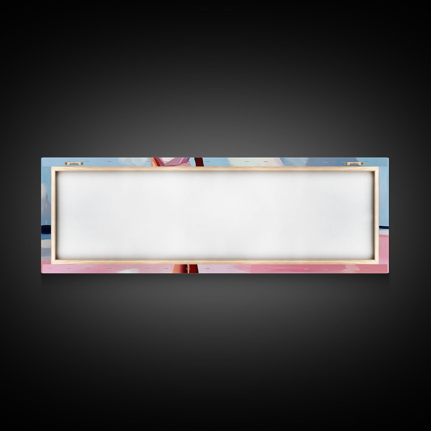 Woman by Ocean, Beach Reflection, Serenity Art, Framed Canvas Print, Modern Coastal Decor, Minimalist Wall Art, Bedroom Artwork