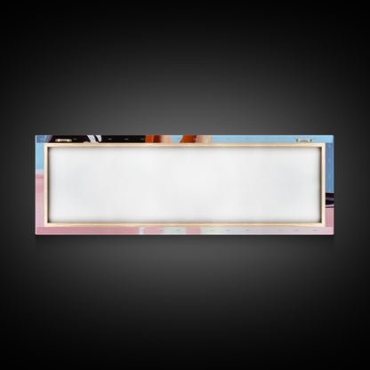 White Boots, Fashion Aesthetic, Modern Chic, Canvas Print, Stylish Wall Art, Minimalist Home Decor, Fashion Illustration, Trendy Artwork