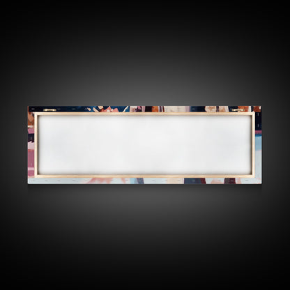 Woman, Flowing Dress, Forest Reflection, Framed Canvas Print, Feminine Wall Art, Dreamy Home Decor, Nature Inspired, Romantic Aesthetic