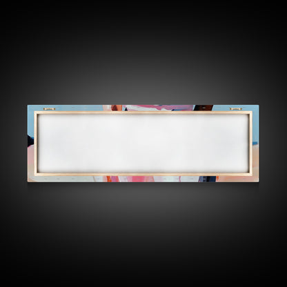 Elegante Frauenkunst, feminine Abstraktion, modische Wanddekoration, moderner gerahmter Leinwanddruck, Pastellgemälde, Kunst für Schlafzimmer oder Ankleidezimmer