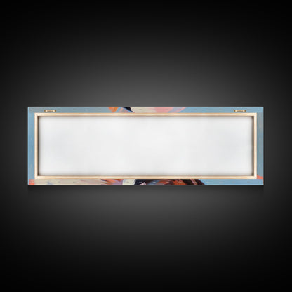 Vibrant Fish, Ocean Life, Marine Art, Framed Canvas Print, Coastal Wall Decor, Nautical Living Room Art, Tropical Fish Painting