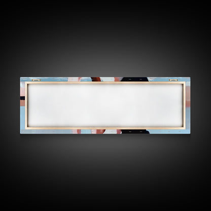 Sunset Reflection, Beach Art, Ocean Painting, Framed Canvas Print, Coastal Wall Art, Living Room Decor, Modern Minimalist Home Style