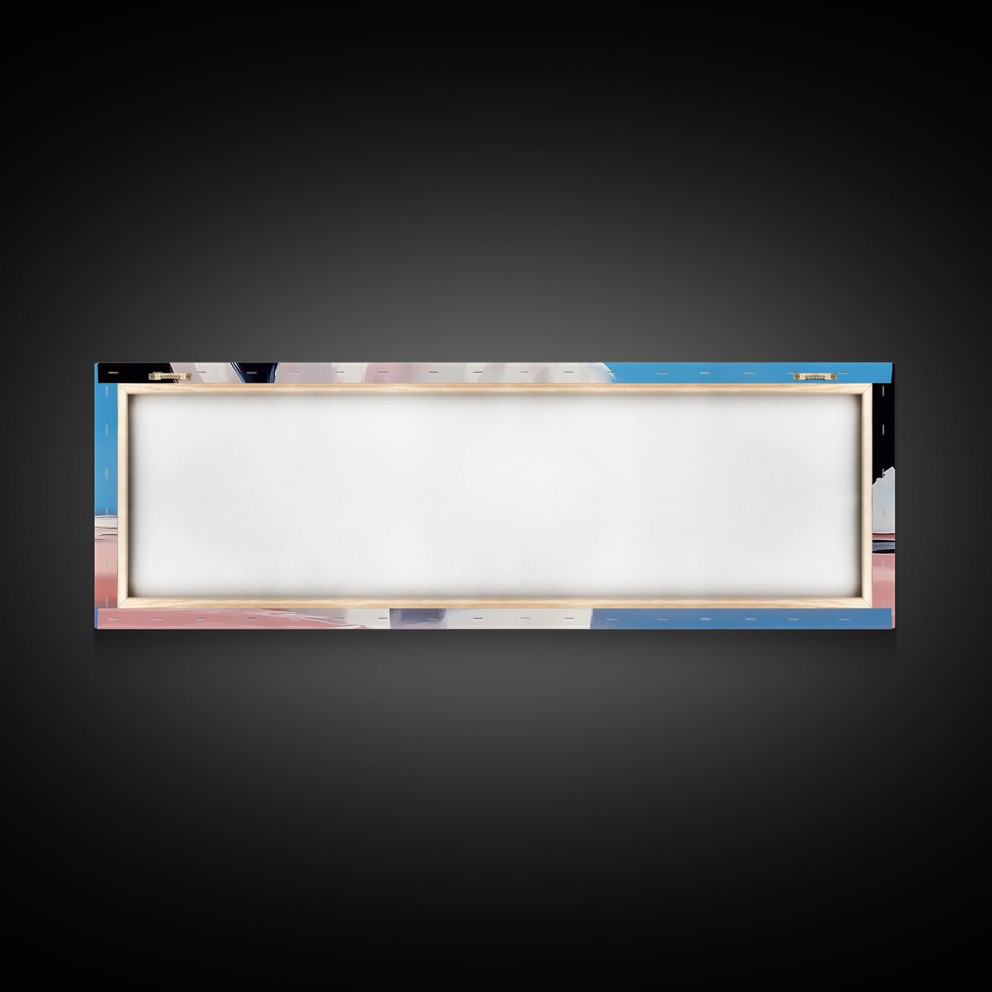 Ocean Reflection, Pink Waves, Abstract Seascape, Modern Coastal Art, Minimalist Decor, Framed Canvas Print, Living Room Wall Art