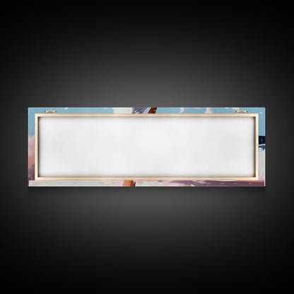 Woman in Waves, Coastal Elegance, Romantic Beach Art, Canvas Print, Ocean Aesthetic, Dreamy Home Decor, Living Room Wall Art