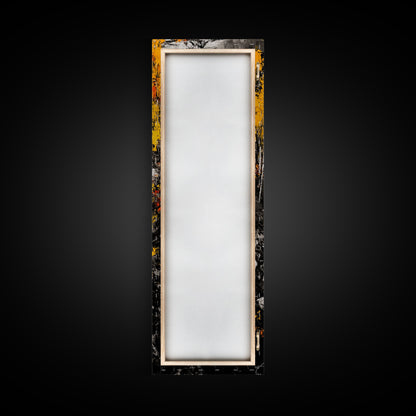 Autumn Forest, Golden Trees, River Path, Framed Canvas Print, Fall Landscape Art, Rustic Wall Decor, Cabin Art, Living Room Wall Art