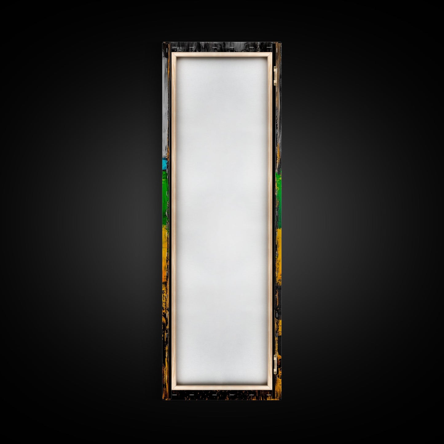 Rustic Abstract, Distressed Wood Texture Painting, Modern Farmhouse Wall Art, Framed Canvas Print, Industrial Decor, Neutral Artwork